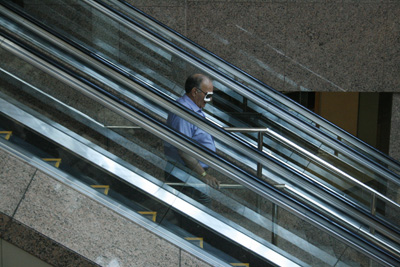 Dude Descending Staircase